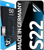 2x se® 3D SCHUTZFOLIE Transparent für Samsung Galaxy S22,Selbstheilend, 100% Fingerabdruck & FaceID kompatibel, einfache blasenfreie Installation, Ultra-Klar, Stoß-Kratzfest, aus Deutschland