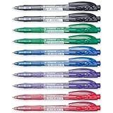 STABILO Liner, einziehbarer Kugelschreiber, feine 0,7 mm Spitze, 10 Stück (gemischt)