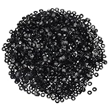 QUARKZMAN Lose Pailletten 4MM 3000 Stück Becher-Pailletten Stickerei-Pailletten für Schmuckherstellung Basteln Nähen, Schwarz