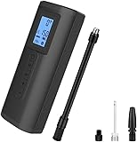 Woowind AP2-P Elektrische Luftpumpe Auto und Powerbank (2in1), 150PSI Elektrische Fahrradpumpe Programmierbar Akku Luftpumpe Mit Druckluftmesser, LED-licht, Luftpumpe Fahrrad mit Presta Vavle Adapter