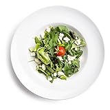 BATANIA 6x Pastateller Bianco rund Ø 27 cm Weiss - hochwertiges Porzellan, mikrowellen- und spülmaschinenfest - auch geeignet als Salatteller, Nudelteller oder tiefer Suppenteller - 6er Set