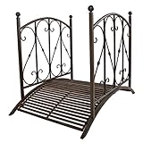 Benelando Gartenbrücke aus Metall mit Geländer