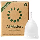AllMatters Menstruationstasse (ehemals OrganiCup) - Größe B - für Diejenigen, die Vaginal Entbunden Haben - Weiches und Angenehmes Medizinisches Silikon
