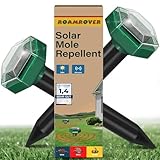 RoamRover Solar Maulwurf Vertreiber Testsieger, Ultraschall Wühlmaus Vertreiben, Haustierfreundlich gegen Maulwürfe, Wühlmäuse & Gartennagetiere (2)