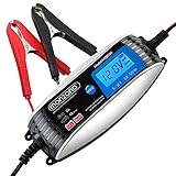 Monzana KFZ Batterieladegerät MZBC04 vollautomatisch 6V 12V Auto Motorrad Ladegerät LCD-Bildschirm Erhaltungsladung