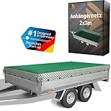 TIMELEOS Anhänger Netz 2x3m Anhängernetz Netz für Anhänger Abdecknetz für Anhänger Ladungssicherungsnetz Transportnetz Spannnetz Gepäcknetz Anhänger Netz 2 x 3 m anhängernetz 2x3