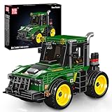 Mould King 24061 Technik Traktor Machine Bausteine, 466PCS LKW Modell, Technologie Klemmbausteine Bausatz für Forstmaschinen Spielzeug