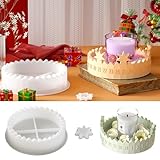 Gießformen Silikon Adventskranz,Gießform Adventskalender,Silikonformen Gießformen Weihnachten,Gießform Adventskranz,Stern Silikonform für Kerzen Aus Gips und Epoxidharz,für Weihnachtsdeko