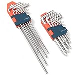 Presch Innensechskantschlüssel Set 18 teilig HX & TX - Profi Innensechskant Satz klein und kompakt mit Klapphalter - Sechskantschlüssel Set