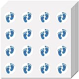 CREATCABIN 128 Stück Fußabdrücke Planer Aufkleber Helm Aufkleber Selbstklebend Wasserfest Rund Punkte Cartoon Aufkleber Großpackung Für Scrapbooking Basteln Kalender Wasserflaschen Laptop Gepäck 2.5cm