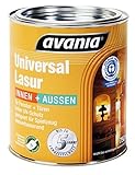 Avania Holzlasur AVANIA Universallasur Farblos 750 ml für aussen und innen auch für Spielzeug geeignet/seidenglänzend /