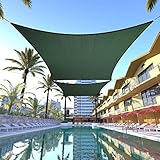 ColourTree CTAPR1020 Sonnensegel, UV-Schutz, Maßanfertigung, 1,8 x 7,1 m, Grün, rechteckig, handelsüblich, robust, 190 g/m², 3 Jahre Garantie