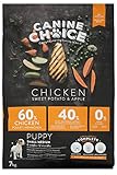 Canine Choice Super Premium Puppy Trockenfutter für Hunde – kleine & mittelgroße Rassen Huhn 7 kg | 60% frisches Huhn, getreidefreies, hypoallergenes Trockenfutter mit Süßkartoffel & Apfel |
