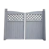 Outdoor Hundegitter Kit, Verkohlter Holzzaun für Terrasse & Garten, Stilvolle Haustier Ber Trennwand, 80 x 110 cm, Ideal für Eingänge & Flure, Hundeschutzgitter