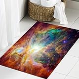 QNRWPHM Weich Badezimmerteppich 40x60cm,Kunst des Weltraums, abstraktes Universum, Nebel, Galaxie, Chakra, Unen,rutschfest waschbar Badematte Flauschige Badteppich Saugfähig Badvorleger Duschvorleger