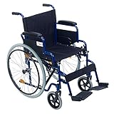 Faltbarer Rollstuhl/Ativrollstuhl Teqler, Sitzbreite: 46 cm, Armlehnen und Fußstützen einklappbar