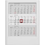 Tischkalender Einsteckkalender 2026/2027 weiß Monatskalender 3 Monate Kalender Kalendarium Stehkalender Aufstellkalender