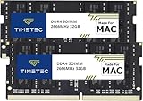 Timetec 64GB KIT (2x32GB) kompatibel für Apple DDR4 2666MHz für Mitte 2020 iMac 20,1/20,2/Mitte 2019 iMac19,1 27 Zoll mit Retina 5K Display, Ende 2018 Mac Mini 8,1 PC4-21333/PC4-21300 MAC-RAM