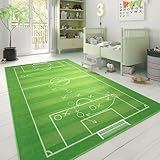 Taracarpet Kinderzimmer Teppich für Kinder, Jungen, Mädchen und Jugendzimmer Fresh Kids Fußballfeld Taktik 160x220 cm