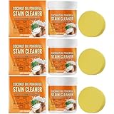 Multi-purpose Powerful Cleaner for Kitchen, Coconut Oil Powerful Stain Remover Paste, Multi-purpose Coconut Oil Cleaning & Polishing Paste, Home All-Purpose Coconuts Oils Cleaning Cream (3set)