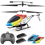 4DRC M5 RC Helirkopte,Höhenhaltung Ferngesteuerter Hubschrauber für Einsteiger,2 Batterien Lange Flugzeit,LED-Licht,3,5 Kanäle,2,4 GHz Indoor Spielzeug Geschenk