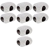 Happyyami 4 Sätze Aquarium Landschaftsbau Steine Edelsteine Sand Höhle Fischdekor Fischlampe Betta Tank Taucher Aquarium Dekorationen Fischfass Versteck Aquarium 2 Stück * 4