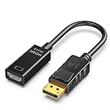 Yingtop 4K DisplayPort auf HDMI Adapter, Unidirektionaler DP auf HDMI Adapter Vergoldeter Stecker DP auf HDMI Adapter Plug & Play Kompatibel für Laptop PC Monitor TV Projektor