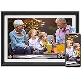 Digitaler Bilderrahmen mit 32 GB 10,1 Zoll WLAN HD IPS-Touchscreen Senden von Fotos Oder Videos Per App Oder E-Mail Unterstützung für USB-Laufwerk/SD-Karte zur Speichererweiterung Automatische Drehung