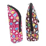 CRILSTYLEO 2St Isolierbeutel für Babyflaschen Kühltaschen für Babyflaschen Flaschentaschen isoliertasche für babyflaschen thermotasche für babyflaschen Milchflaschenhalter für Babys Polyester