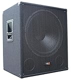 E-Lektron SUB-Q45A PA-Subwoofer Aktiv 18'/45cm Bass Lautsprecher Box mit integrierter Endstufe1000W-Peak