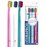 Curaprox CS 5460 Ultraweiche Zahnbürste | Zufällige Farbe | Zahnfleisch- und Zahnpflege für Erwachsene | Ultraweiche Curen®-Borsten | Einzelpackung | Hergestellt in der Schweiz