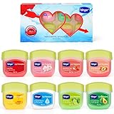 Lippenpflege, Lippenbalsam mit Glycerin für trockene rissige Lippen, pflegender Lippenstift mit reichhaltiger Formel für schnelle und anhaltende Pflege 1er Pack (8pcs)