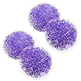 Zerodeko 2 Paar Kühlende Augengel Masken für Augen Eisbeutel zur Entspannung bei Augenschmerzen und Schwellungen Wiederverwendbare Sommer Augenklappen aus Hautfreundlichem Material