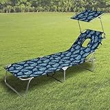 Outdoor Klappbarer Sonnenstuhl für Erwachsene - Tragbarer Strandstuhl für Garten, Terrasse, Camping, Sonnenraum, Rasen - Komfortables Design mit Gesicht nach unten für ultimatives Sonnenbaden