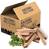 30kg Anzündholz Anfeuerholz Anmachholz Brennholz Kaminholz Ofenholz Smoker Grill BBQ Trocken Ofenfertig Eiche 16cm