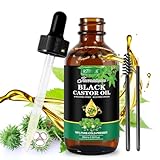 Rizinusöl Kaltgepresst Bio 60ml | Rein, Natürlich | Castor Oil Organic for Hair Growth | Rizinus Öl für Körper, Haare, Nägel, Wimpern