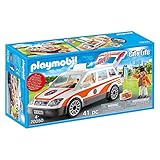 PLAYMOBIL City Life 70050 Notarzt-PKW mit Licht und Sound, Ab 4 Jahren