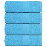 SKM Seiftücher 4 STK. Türkis 30x30 cm 360 g/m² 100% Baumwolle,Heim & Garten ， Haushaltswäsche ， Handtücher,Türkis,0.26KG,136969