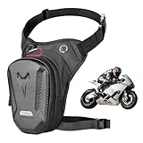 YYTECH Beintasche Motorrad, Beintasche für Herren und Damen, wasserdichte Hartschalen Beintasche, Motorrad Hüfttasche, Motorrad oberschenkeltasche mit verstellbaren für Laufen, Radfahren, Motorrad