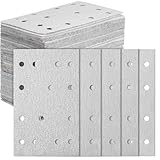 Dimsile Rechteckiges Schleifpapier, 80 x 133 mm, 14 Löcher, kompatibel mit Festool Rts 400 Rs400 Ls130 (100 Stück, gemischte Körnung)