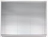 EFIXS Alu-Jalousie - Farbe: Silber - Breiten bis 120 cm, Höhe bis 130 cm, Hier: 65 x 220 cm (Breite x Höhe) - Bedienseite: rechts, aus Aluminium, Sichtschutz, Lichtschutz, Blendschutz