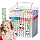 Generisch Filzstifte Set | Langlebiges Malstift-Set Für Kinder,Wasserdichte Schmutzfeste Malfarbe Stifte für Schule Kindergarten Reisebedarf Ostergeschenke