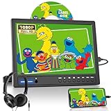 Arafuna 12,5 Zoll DVD Player Auto,1080p Auto Fernseher, DVD Player Auto Kinder Supporte l'entrée USB/TF, HDMI, AV, Non Rechargeable