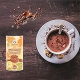 BIO-Trinkschokolade mit Erythrit – Kakaopulver ohne Zuckerzusatz | BIO, Vegan, Glutenfrei, Zuckerfrei | Weniger als 0,5 g Zucker | Nur 12 g Netto-Kohlenhydrate | Bio-Kakao für Heißgetränke & Desserts