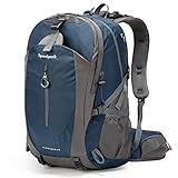 YTL Wasserdichter Wanderrucksack für Herren Damen 40L leichte Outdoor-Tasche Rucksack geeignet für Reisen und Camping, Königsblau（misst 21,3 x 13,8 x 9,1 Zoll）