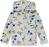 Amazon Essentials Disney | Marvel | Star Wars | Princess Mädchen Polar-Fleecejacke mit durchgehendem Reißverschluss und Kapuze, Mickey und Freunde, 4 Jahre