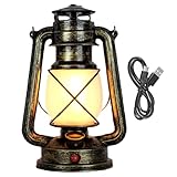 Campingleuchten - Batteriebetriebene Zeltleuchte | 3 Beleuchtungsmodi Gartenlaterne | Retro Pferdelaterne | Multifunktionale Campinglampe | Wiederaufladbare Laterne für Stromausfälle Indoor Outdoor