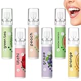 6 Stück Mundspray mit Fruchtgeschmack, Mundspray Gegen Mundgeruch,Tragbar erfrischendes Mundspray,Reduzieren Sie Mundtrockenheit und Halten Sie Den Atem Frisch (22ml)