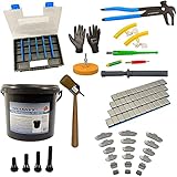 336 tlg. Reifen-Montage-Paste-Schwarz-Set Auswucht-Klebegewichte Gummiventile Wekzeug Set Folienradierer Ventildreher Ventileinzieher Pinsel