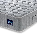 BEDZONLINE Prime Taschenfederkernmatratze, 137 cm, Premium-Stoff, mittlere Festigkeit, Standard-Kollektion, atmungsaktiver Schaumstoff und einzelne Federn